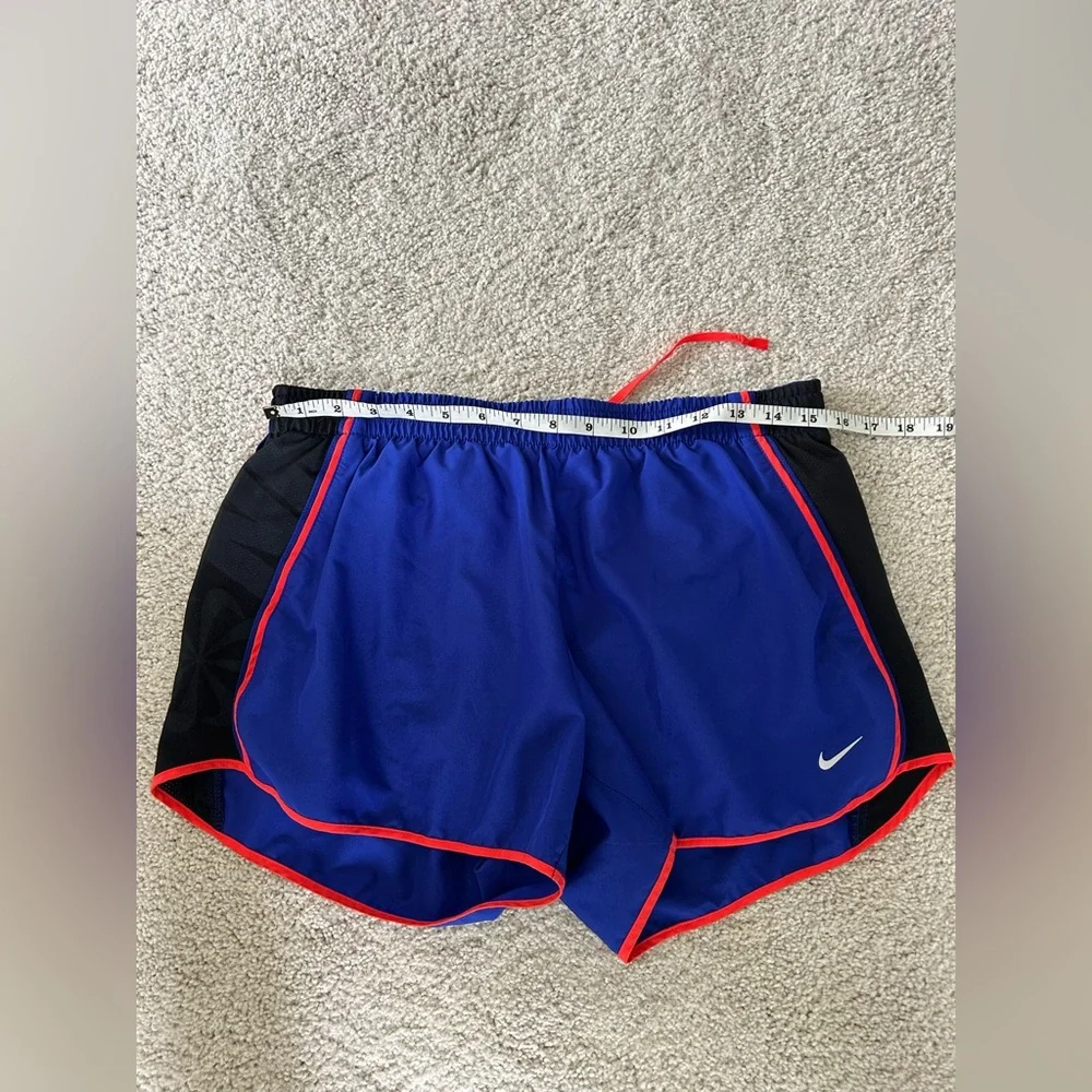 Women's Nike Dri-fit shorts Blue, black and orange details size L